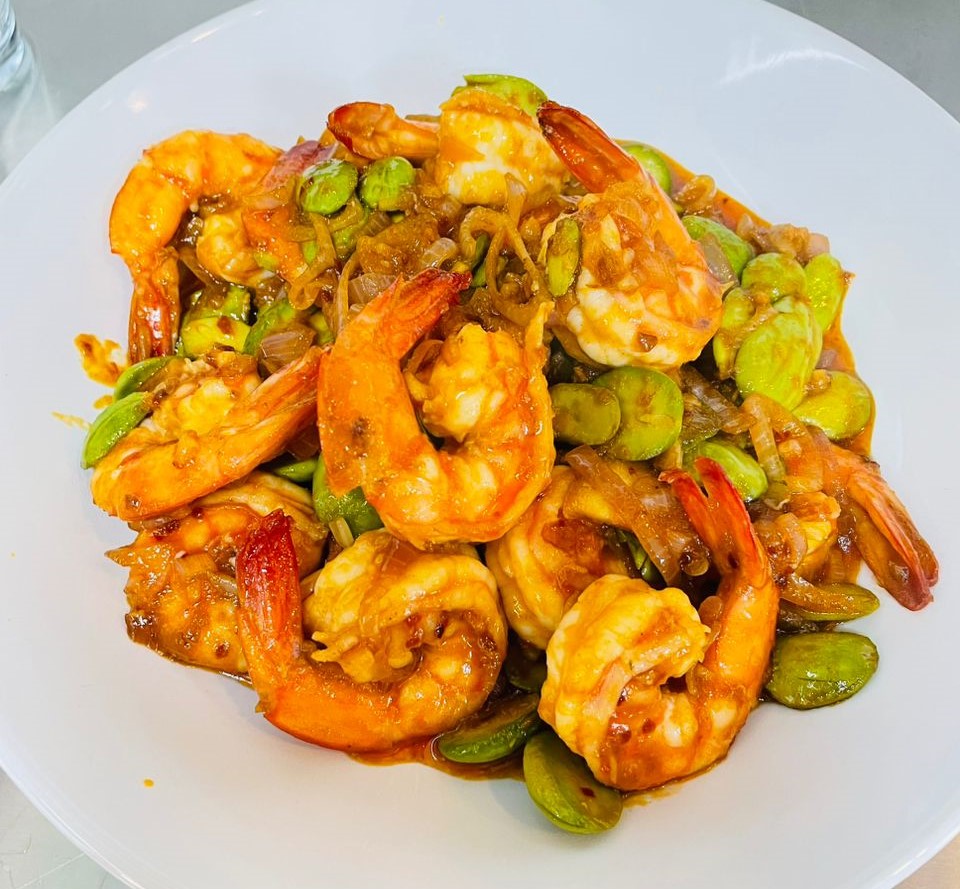 Sambal Petai with Prawns