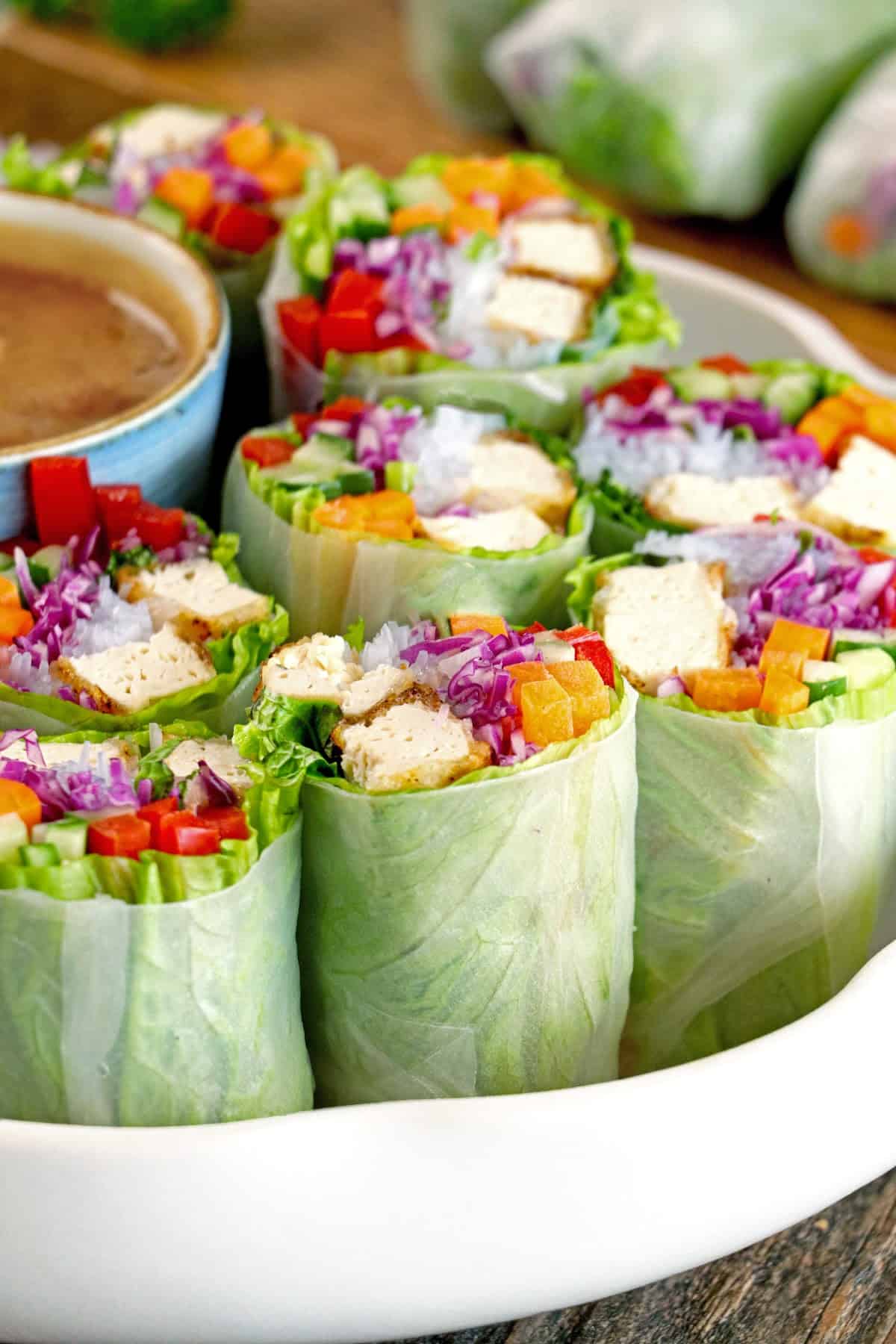 Vegan Vietnamese Fresh Spring Rolls
