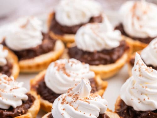 Chocolate Tart , Whipped Cream and Brulee Banana