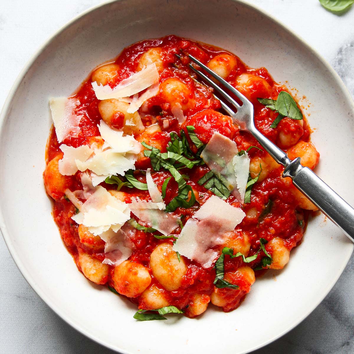Gnocchi with tomato sauce